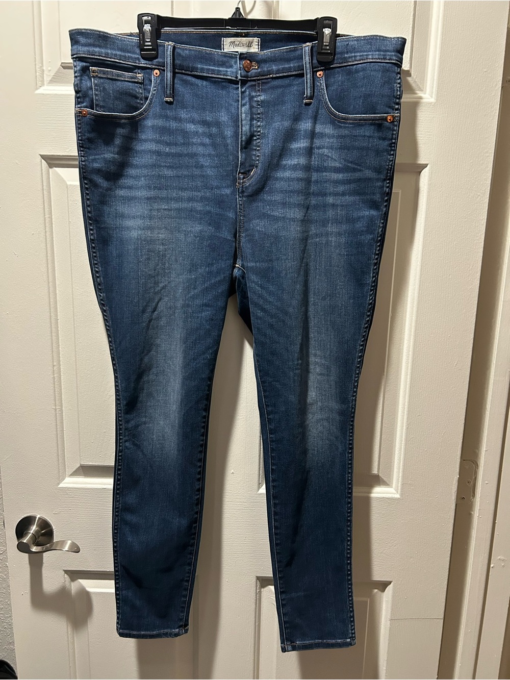Madewell Women's 10" High-Rise Skinny Jeans in Blue Size Waist 34